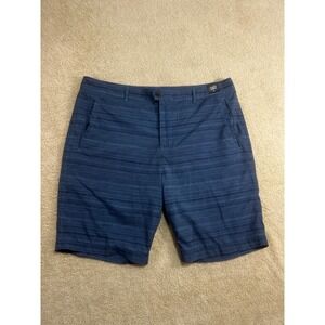 RVCA Men's Blue Striped‎ Classic Length Shorts Size 38